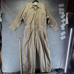 Lakeland Coveralls Mens 3XL Tan Fire Resistant Workwear ARC Rating FR *Read*